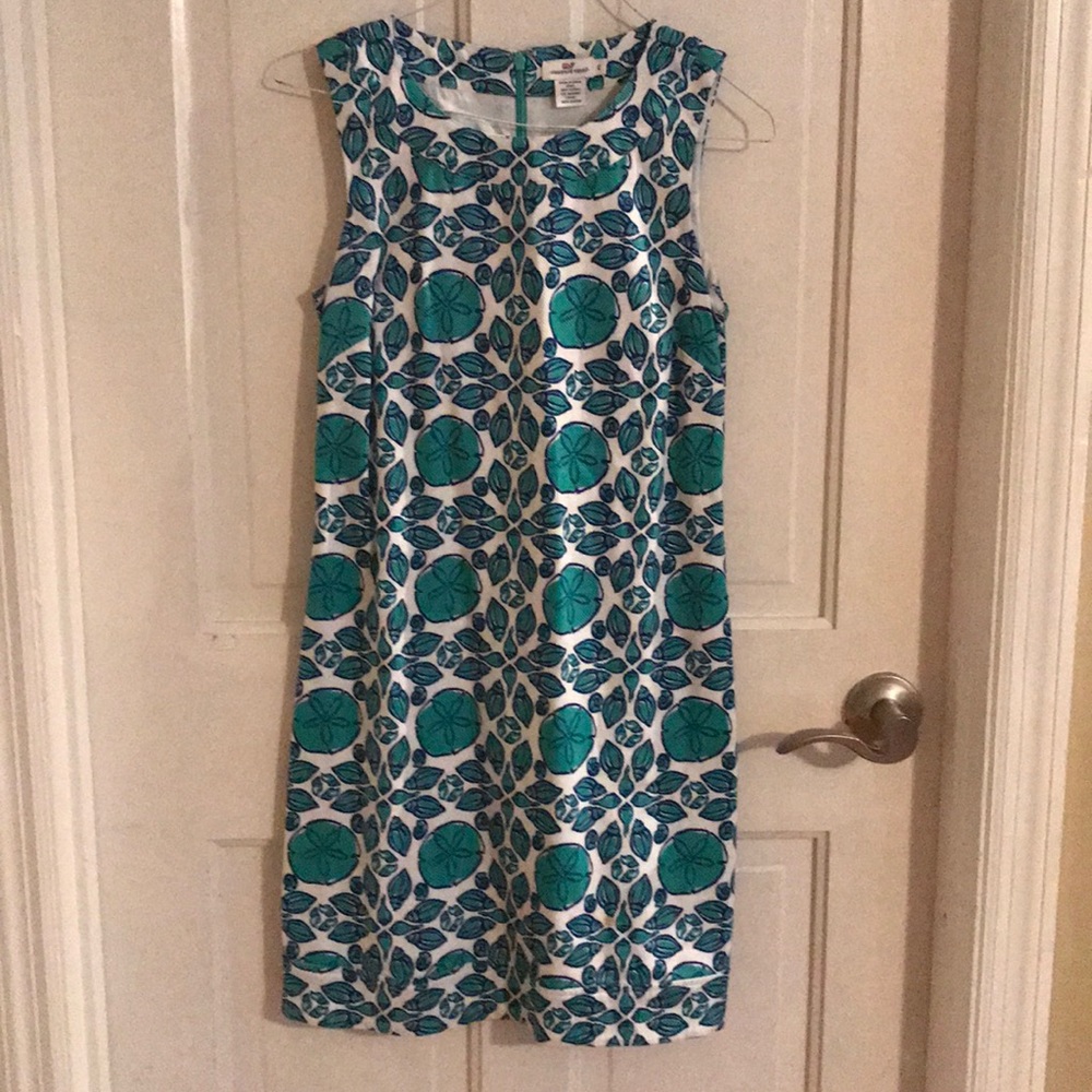 Vineyard Vines Shell Pattern Sleeveless Dress